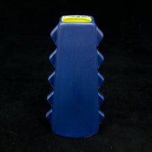 Load image into Gallery viewer, Tall Spiky Tiki Mug, Matte Indigo Blue with Chartreuse Green