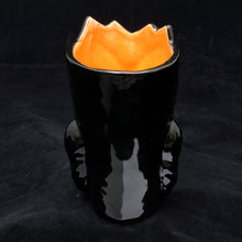 Load image into Gallery viewer, Terrible Tiki Mug, Gloss Black with Orange
