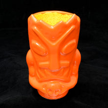 Load image into Gallery viewer, Terrible Tiki Mug, Bright Orange with Speckled Yellow