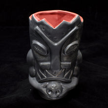 Load image into Gallery viewer, Terrible Tiki Mug, Matte Dark Grey with Red