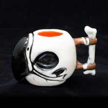 Load image into Gallery viewer, Parrot Skull Tiki Mug, Gloss with Orange