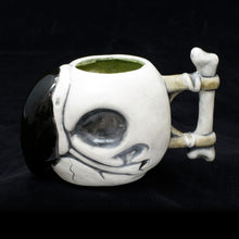 Load image into Gallery viewer, Parrot Skull Tiki Mug, Matte with Green Speckle