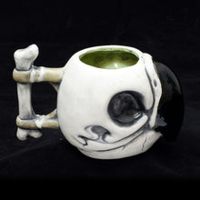 Load image into Gallery viewer, Parrot Skull Tiki Mug, Matte with Green Speckle