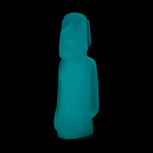 Load image into Gallery viewer, Mini Moai Figure, Glow in the Dark Aqua