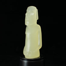 Load image into Gallery viewer, Mini Moai Figure, Glow in the Dark Blue