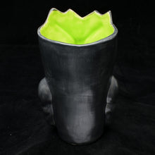 Load image into Gallery viewer, Terrible Tiki Mug, Matte Grey with Lime Green