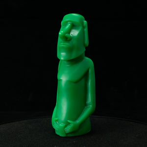 Mini Moai Figure, Green