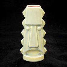 Load image into Gallery viewer, Tall Spiky Tiki Mug, Sea Foam Green with Pink