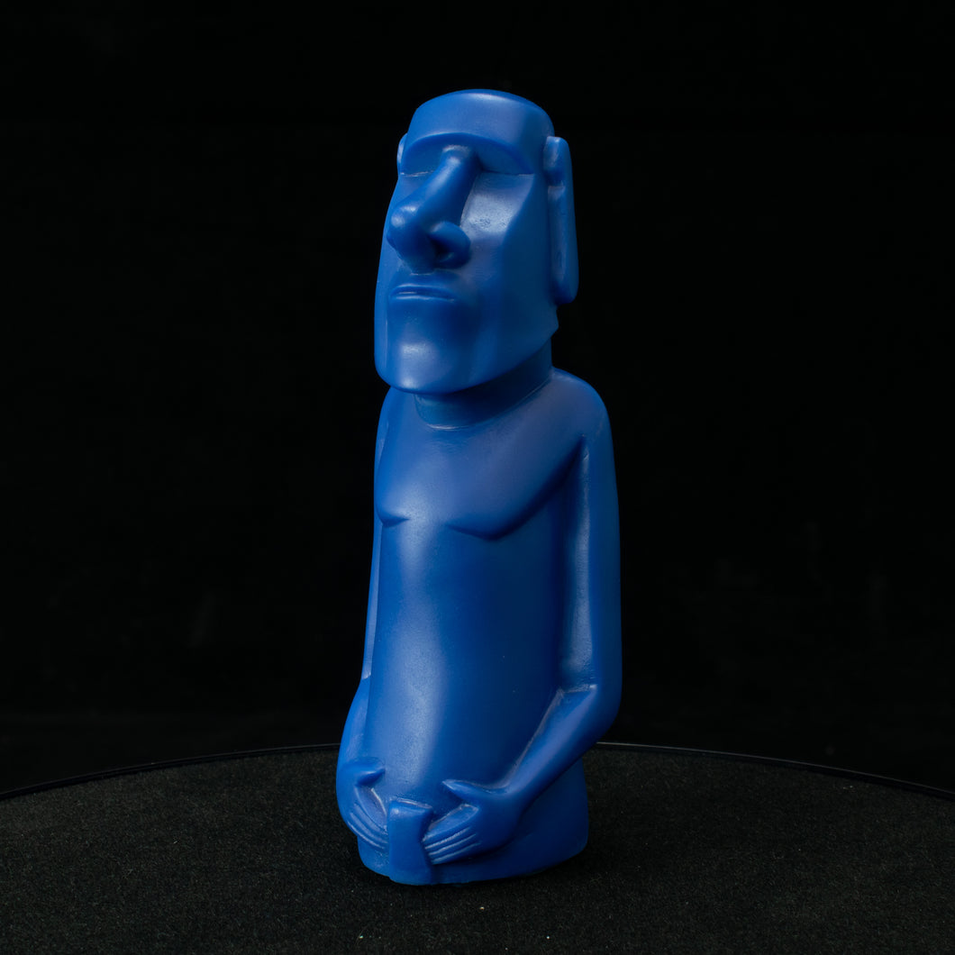 Mini Moai Figure, Blue