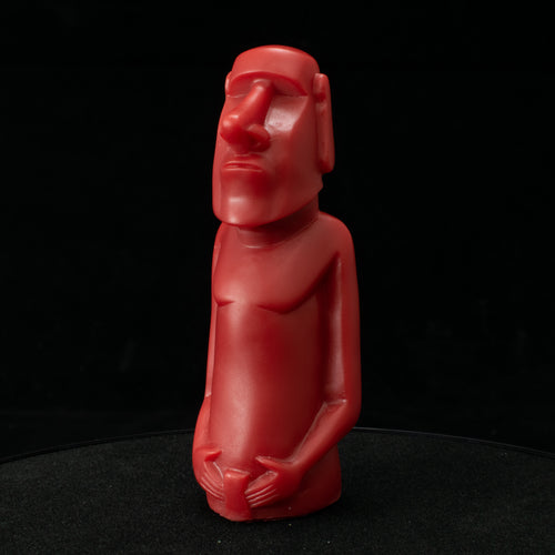 Mini Moai Figure, Red