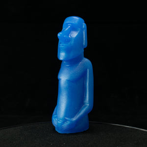 Mini Moai Figure, Cosmic Blue Pearl