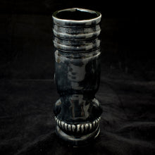 Load image into Gallery viewer, Toothy Tiki Mug, Gloss Translucent Black Glaze