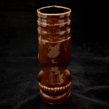 Load image into Gallery viewer, Toothy Tiki Mug, Walnut Brown Gloss Glaze
