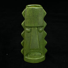 Load image into Gallery viewer, Tall Spiky Tiki Mug, Peridot Shimmer with Green