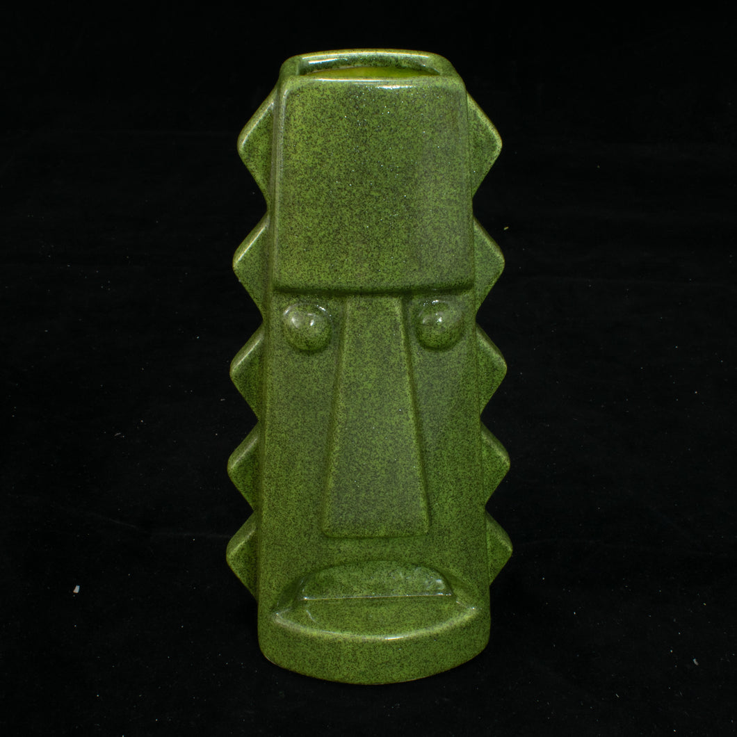 Tall Spiky Tiki Mug, Peridot Shimmer with Green