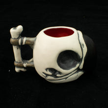 Load image into Gallery viewer, Parrot Skull Tiki Mug, Matte with Red