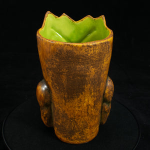 Terrible Tiki Mug, Iron Ore Wipe Away with Green Interior