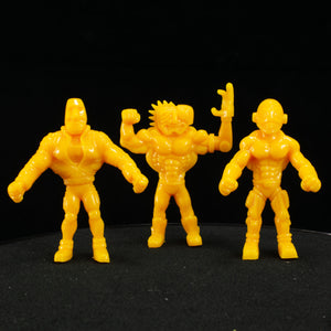 Tiki Melee T.I.K.I. Series 2 figures, Set of 3, Caution Yellow