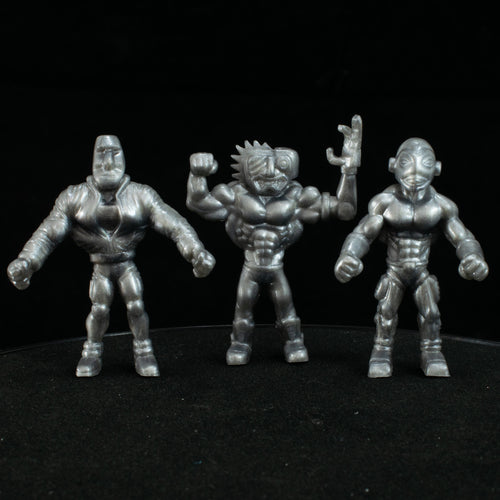 Tiki Melee T.I.K.I. Series 2 figures, Set of 3, Future Silver