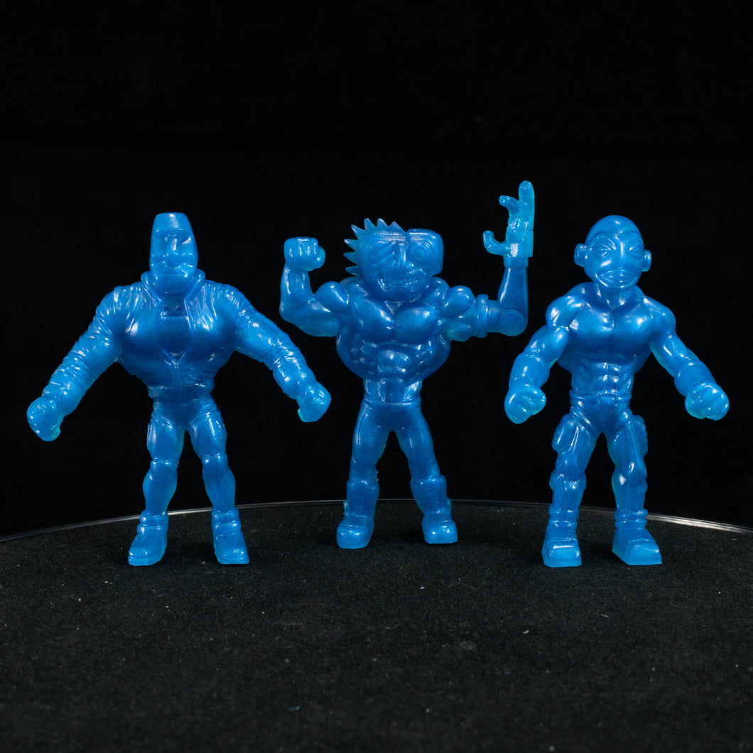 Tiki Melee T.I.K.I. Series 2 figures, Set of 3, Blue Pearl