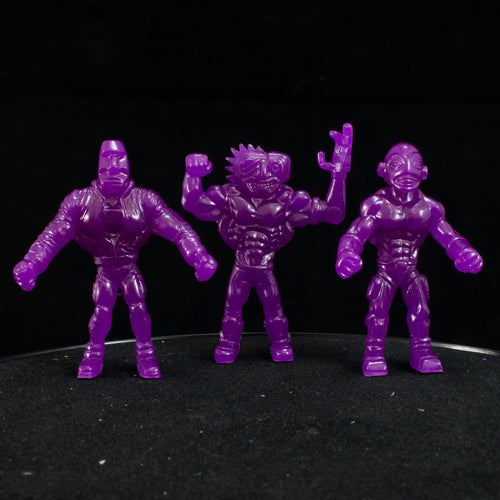 Tiki Melee T.I.K.I. Series 2 figures, Set of 3, UV Purple