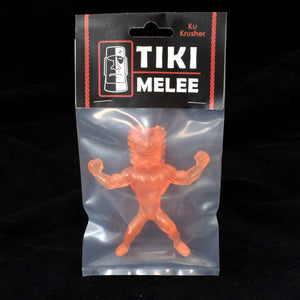 Tiki Melee Ku Krusher One Off Figure, Translucent Orange Pearl
