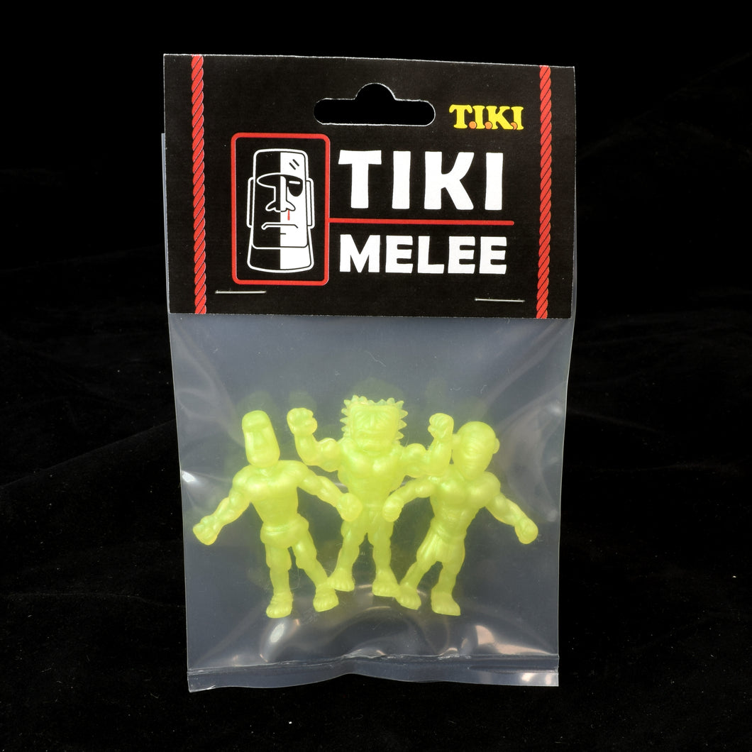 Tiki Melee T.I.K.I. figures One Off, Set of 3, Lemon Pearl