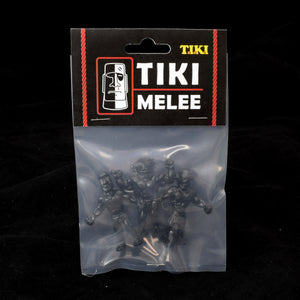 Tiki Melee T.I.K.I. figures One Off, Set of 3, Black color