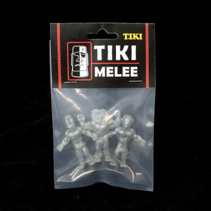 Tiki Melee T.I.K.I. figures One Off, Set of 3, Silver Surfer