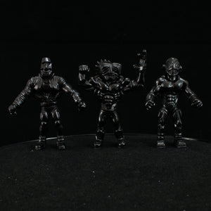 Tiki Melee T.I.K.I. Series 2 figures, Set of 3, Black