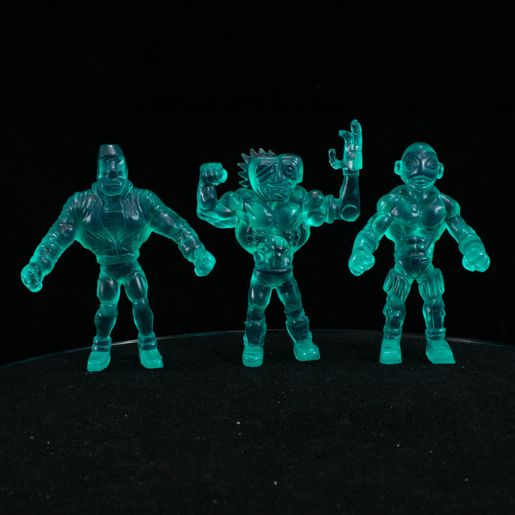 Tiki Melee T.I.K.I. Series 2 figures, Set of 3, Baja Blue