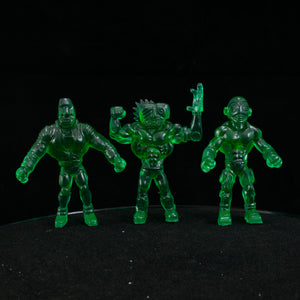 Tiki Melee T.I.K.I. Series 2 figures, Set of 3, Deep Crystal Green