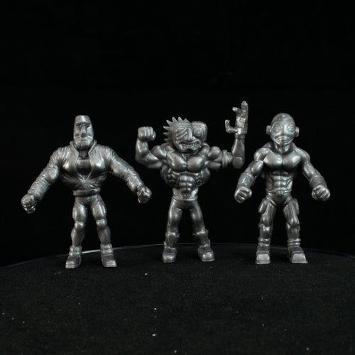 Tiki Melee T.I.K.I. Series 2 figures, Set of 3, Robot Silver