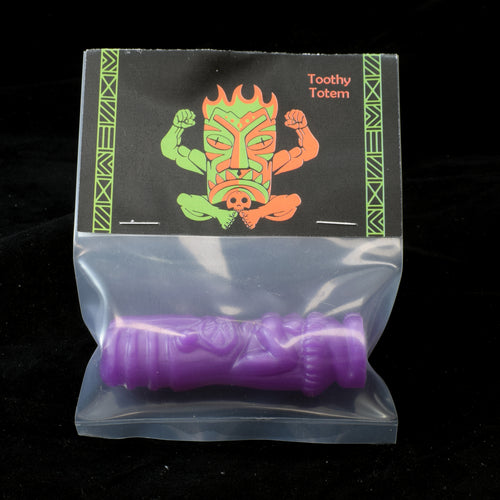 Toothy Tiki Totem Minifigure One Off, Purple Pearl