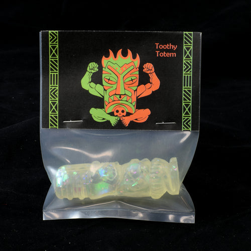 Toothy Tiki Totem Minifigure One Off, Chunky Mermaid Glitter