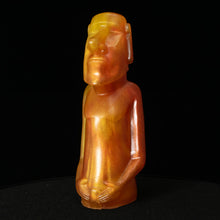 Load image into Gallery viewer, Mini Moai Figure, Copper and Yellow Pearl