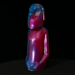 Mini Moai Figure, Tie Dye Galaxy Pearl