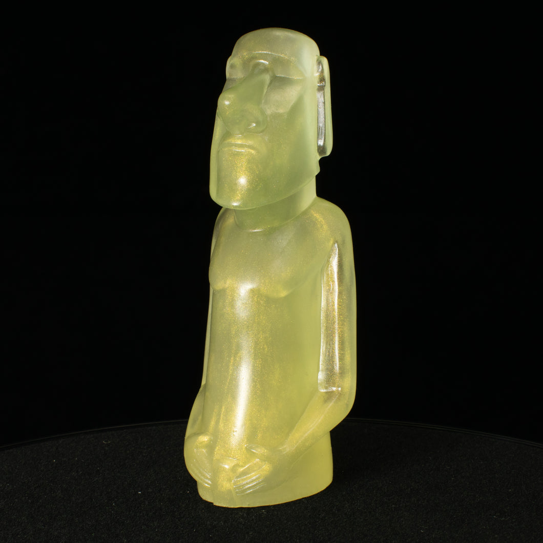 Mini Moai Figure, Interference Gold Pearl