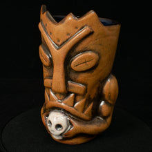 Load image into Gallery viewer, Terrible Tiki Mug, Terra Cotta spice with Black Interior