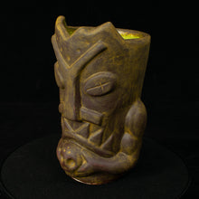 Load image into Gallery viewer, Terrible Tiki Mug, Rusted Iron with Green Interior