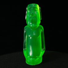 Load image into Gallery viewer, Mini Moai Figure, Neon Green Swirl