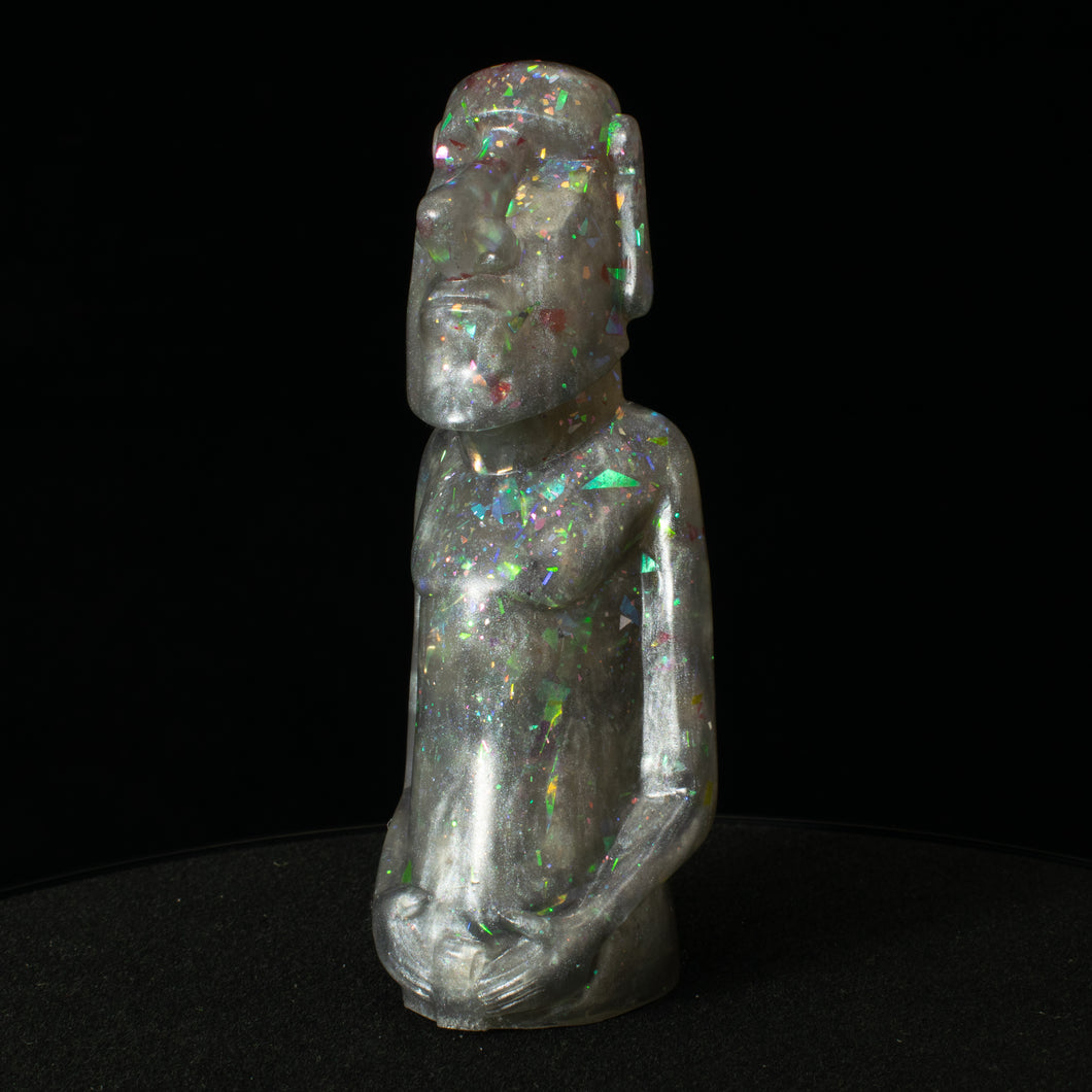 Mini Moai Figure, Sparkle Galaxy