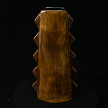 Load image into Gallery viewer, Tall Spiky Tiki Mug, Brown Ore Away with Black Interior