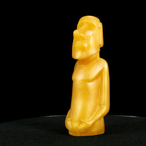 Mini Moai Figure, Golden Pearl