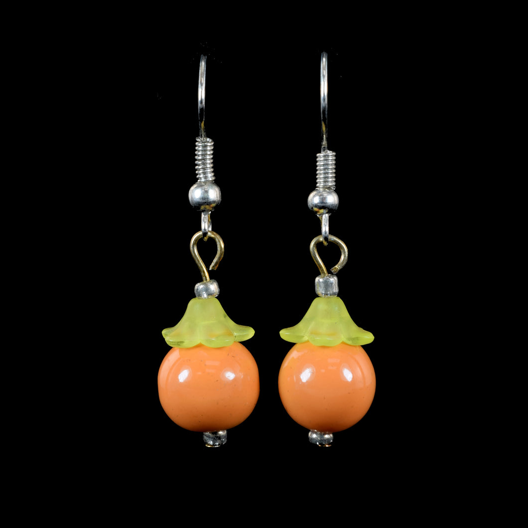 Hangin Fruit Earrings, Orange