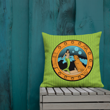 Load image into Gallery viewer, Lime Mermaid Pillow