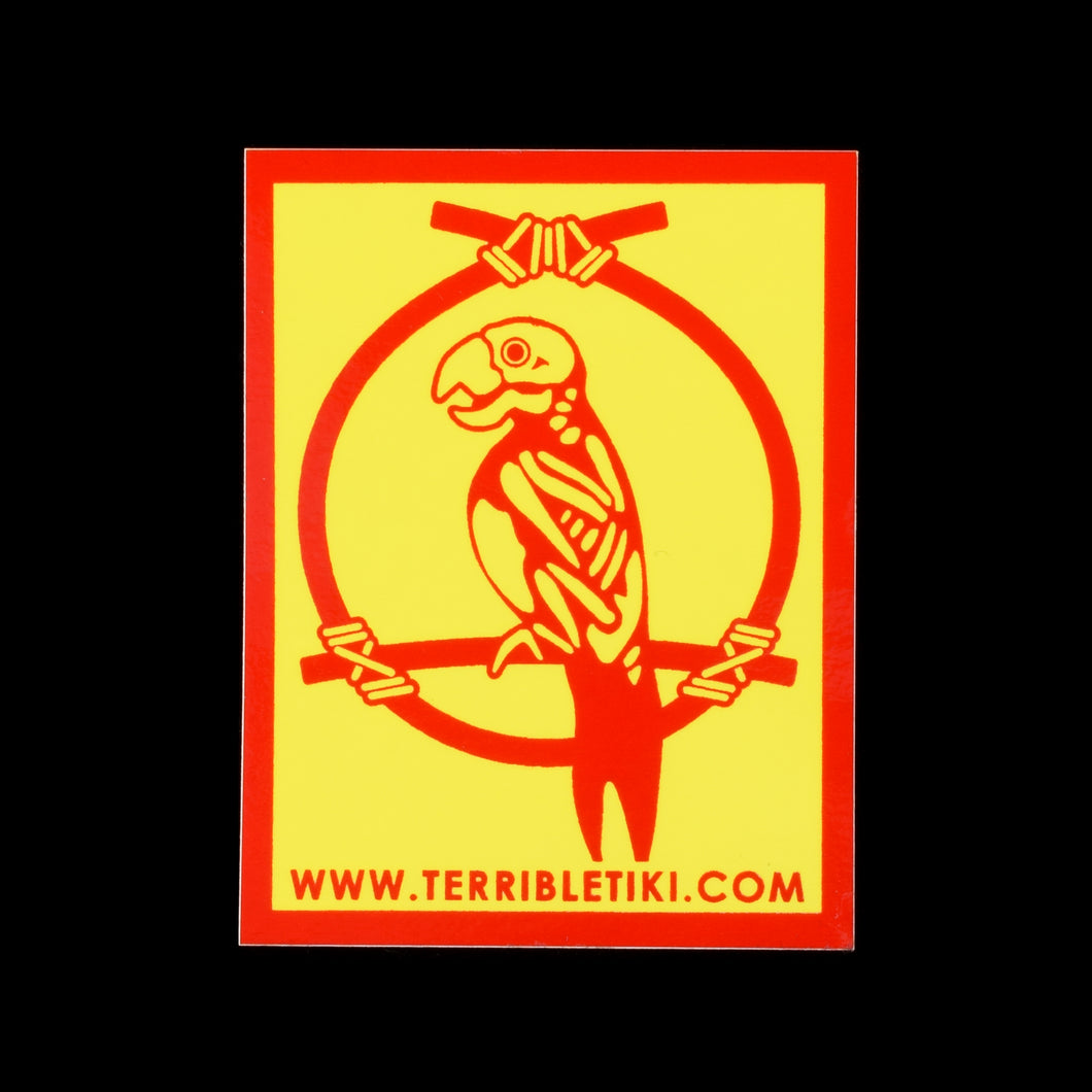 Enchanted Parrot Skeleton Sticker 2