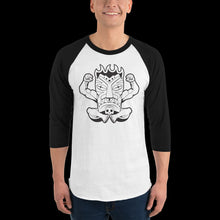 Load image into Gallery viewer, Terrible Tiki Black and White 3/4 Tee