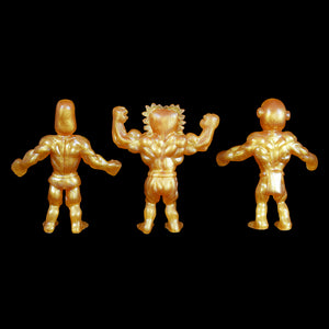 Tiki Melee T.I.K.I. figures, Set of 3, Gold Pearl Color