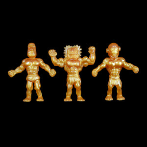 Tiki Melee T.I.K.I. figures, Set of 3, Gold Pearl Color